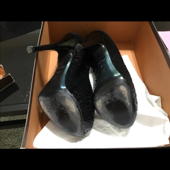 Louis Vuitton Black Sequin Pumps